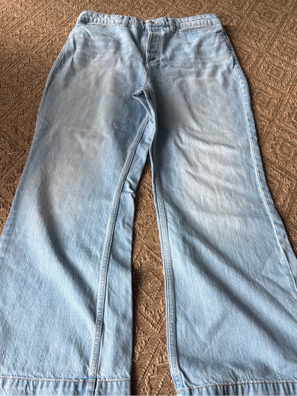 We The Free Light Blue Wide-Leg Women's Jeans